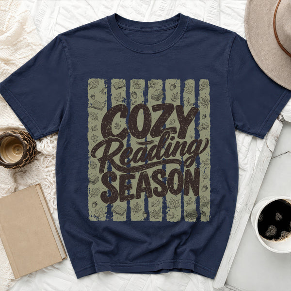 Cozy Reading Tee in True Navy