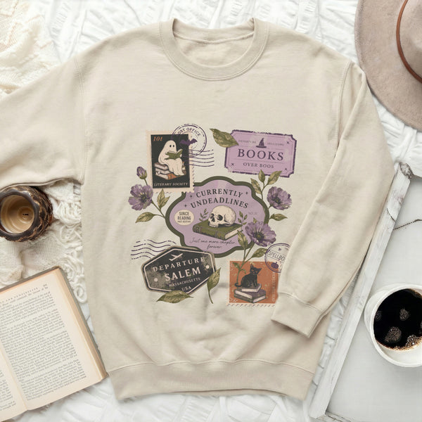 Spellbound Literary Sweatshirt in Sand