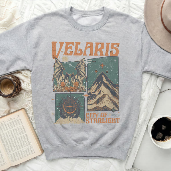 VELARIS City of Starlight Sweatshirt in Sport Grey