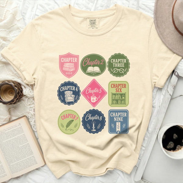 A Reader's Chapters Tee in Ivory