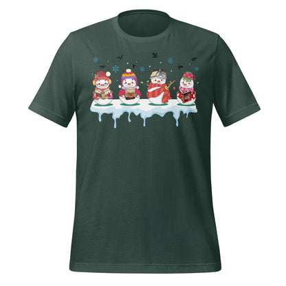 Festive Penguins with Gifts Graphic Tee product