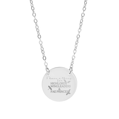 Highlords Wingleaders and Fae Princes Pendant Necklace