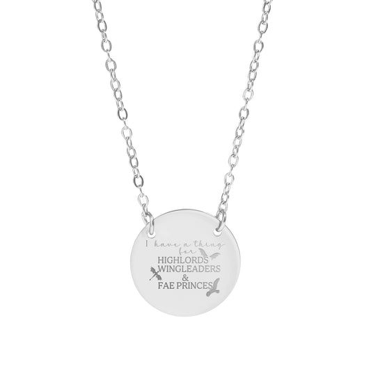 Highlords Wingleaders and Fae Princes Pendant Necklace