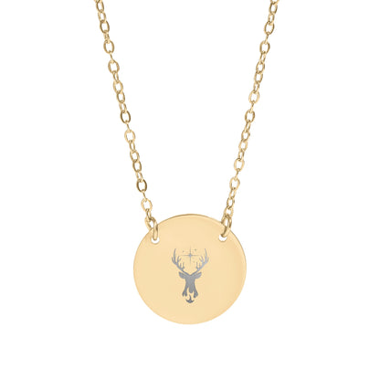 Elegant Pendant Necklace with Deer Design Necklace
