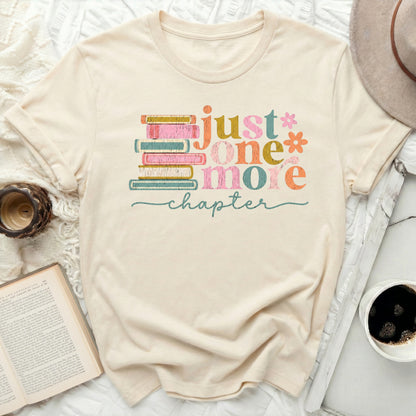 Just One More Chapter Graphic Text Tee Shirt
