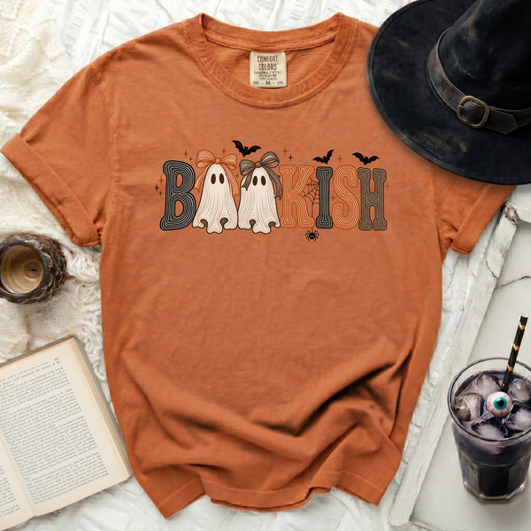 Retro Bookish Ghost Book Tee in Yam