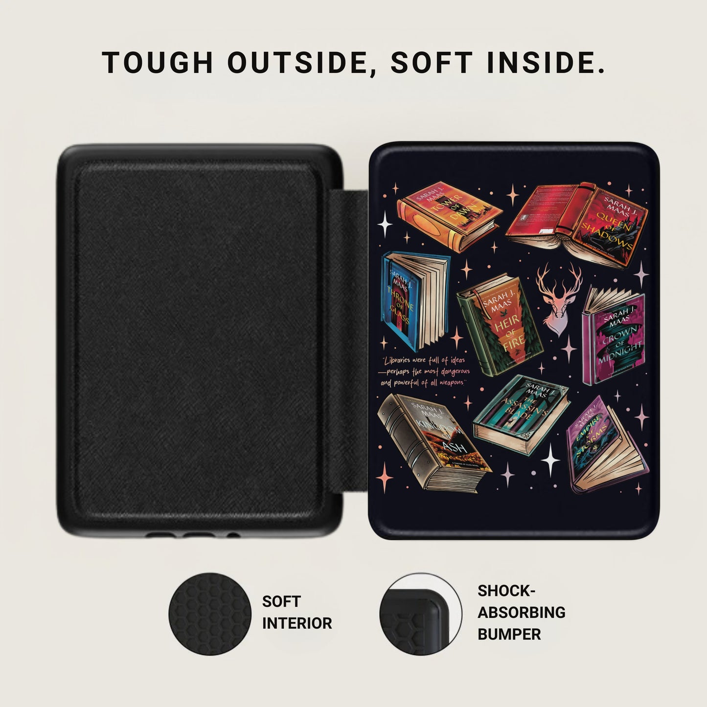 TOUGH OUTSIDE SOFT INSIDE Fantasy Books Device Cover product type