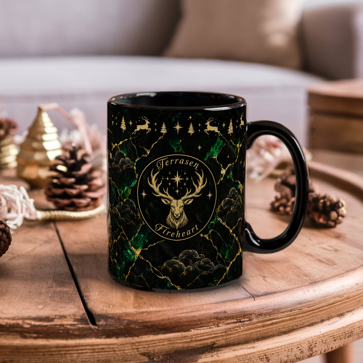 Terrasen Black & Emerald Mug