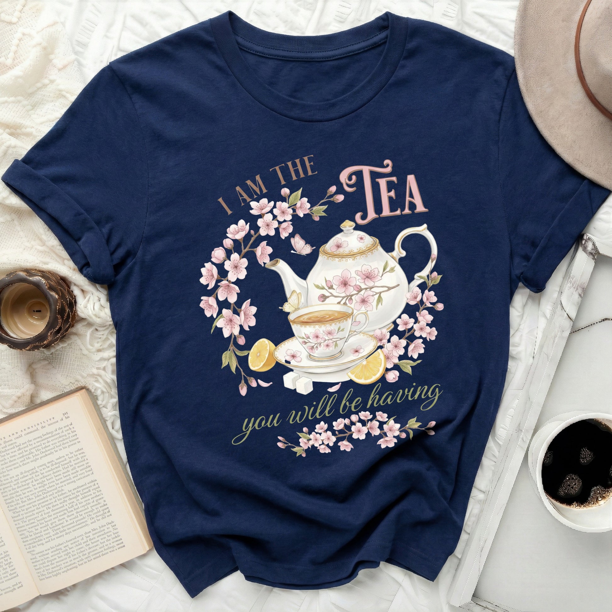 I Am The Tea You Will Be Having Floral Teapot T-shirt