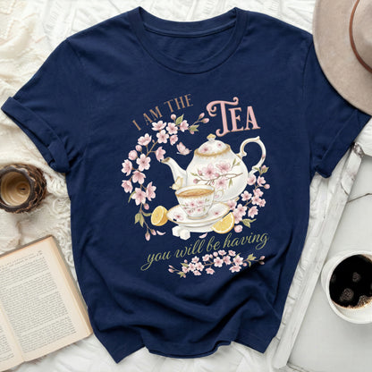 I Am The Tea You Will Be Having Floral Teapot T-shirt