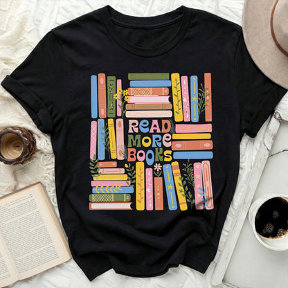 Read More Books Graphic Design Black T-Shirt