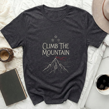 Climb The Mountain Adventure Dark Grey Shirt product type