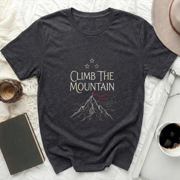 Velaris Windswept Peak Tee in Dark Grey Heather