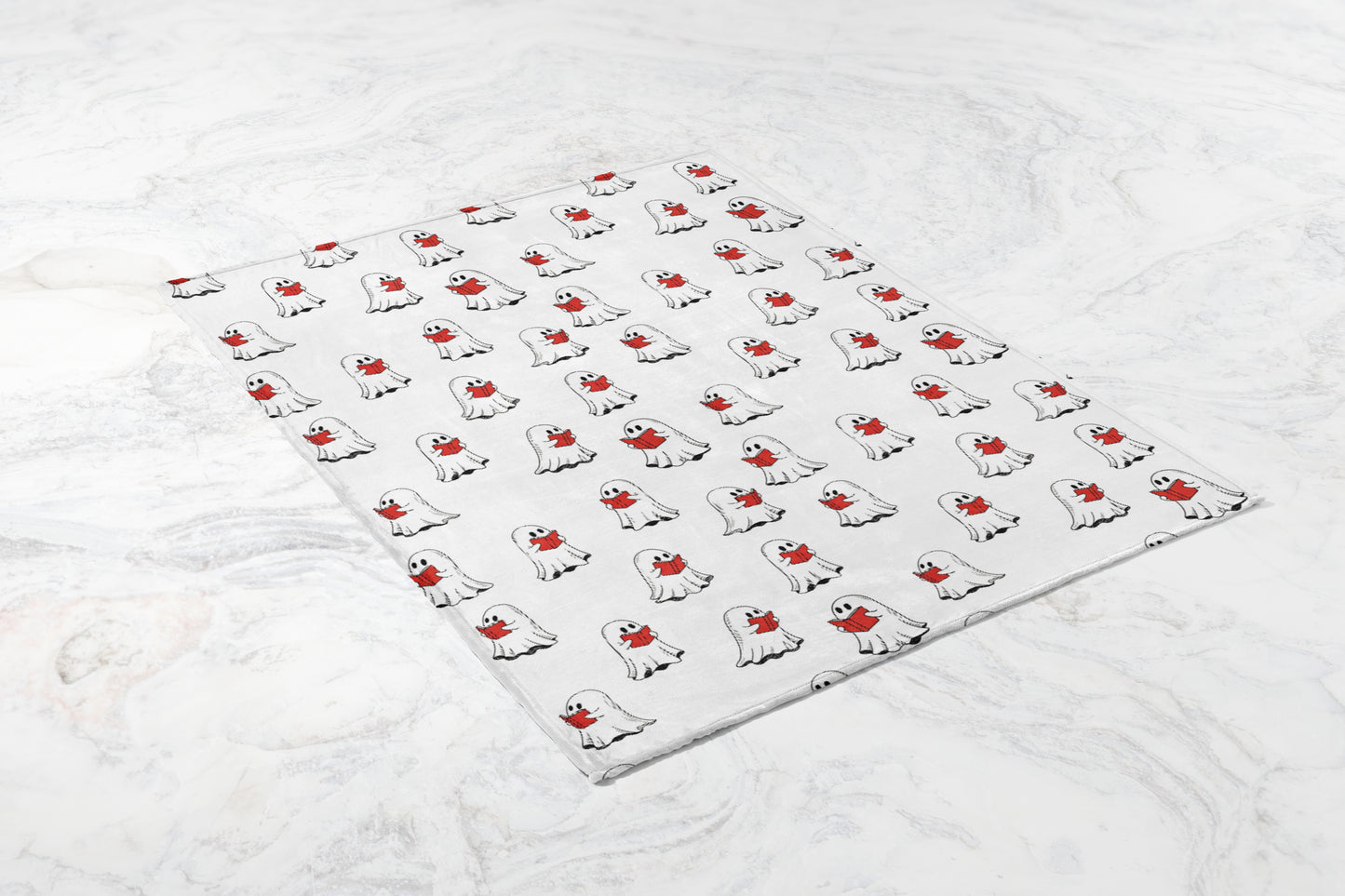 Adorable Cute Ghost Patterned Dog Blanket