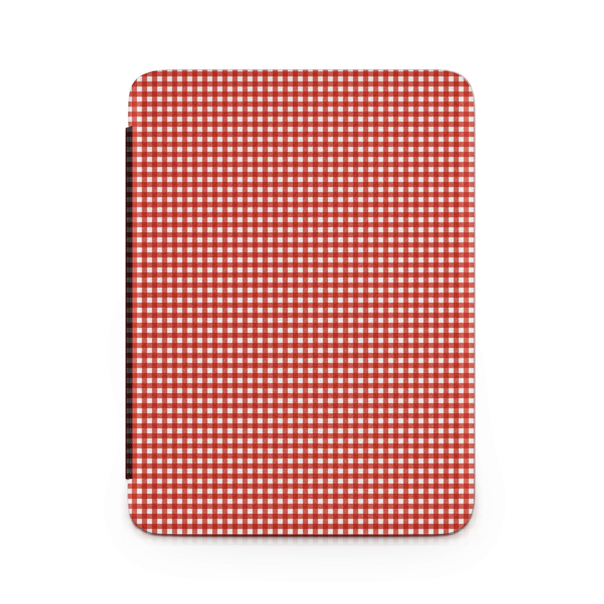 Red and White Checkered Print Pattern Notebook Cover