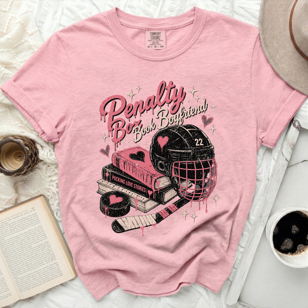 Penalty Box Book Boyfriend Tee in Blossom