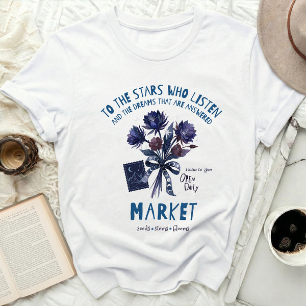 Velaris Flower Market Tee in White