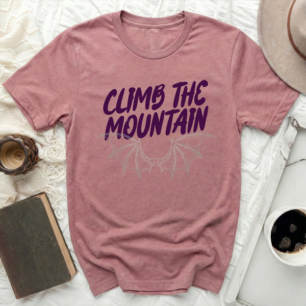 Violet Shadow Ascent Tee in Heather Mauve