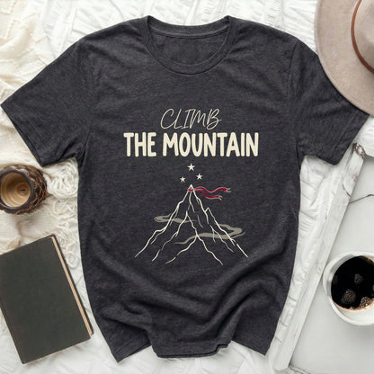 CLIMB THE MOUNTAIN Adventure Enthusiast product type
Mountain
Climb
Adventure
Outdoors
Exploration
Nature
Success
Graphic
Statement
Inspirational
Hiker
Adventurer
Explorer
OutdoorLover
DarkGray
Charcoal
Stars
Flag
Tee
Top