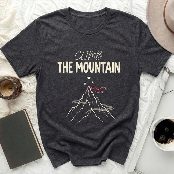 Velaris Ribbon Peak Tee in Dark Grey Heather