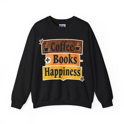 "Coffee + Books = Happiness" Sweatshirt