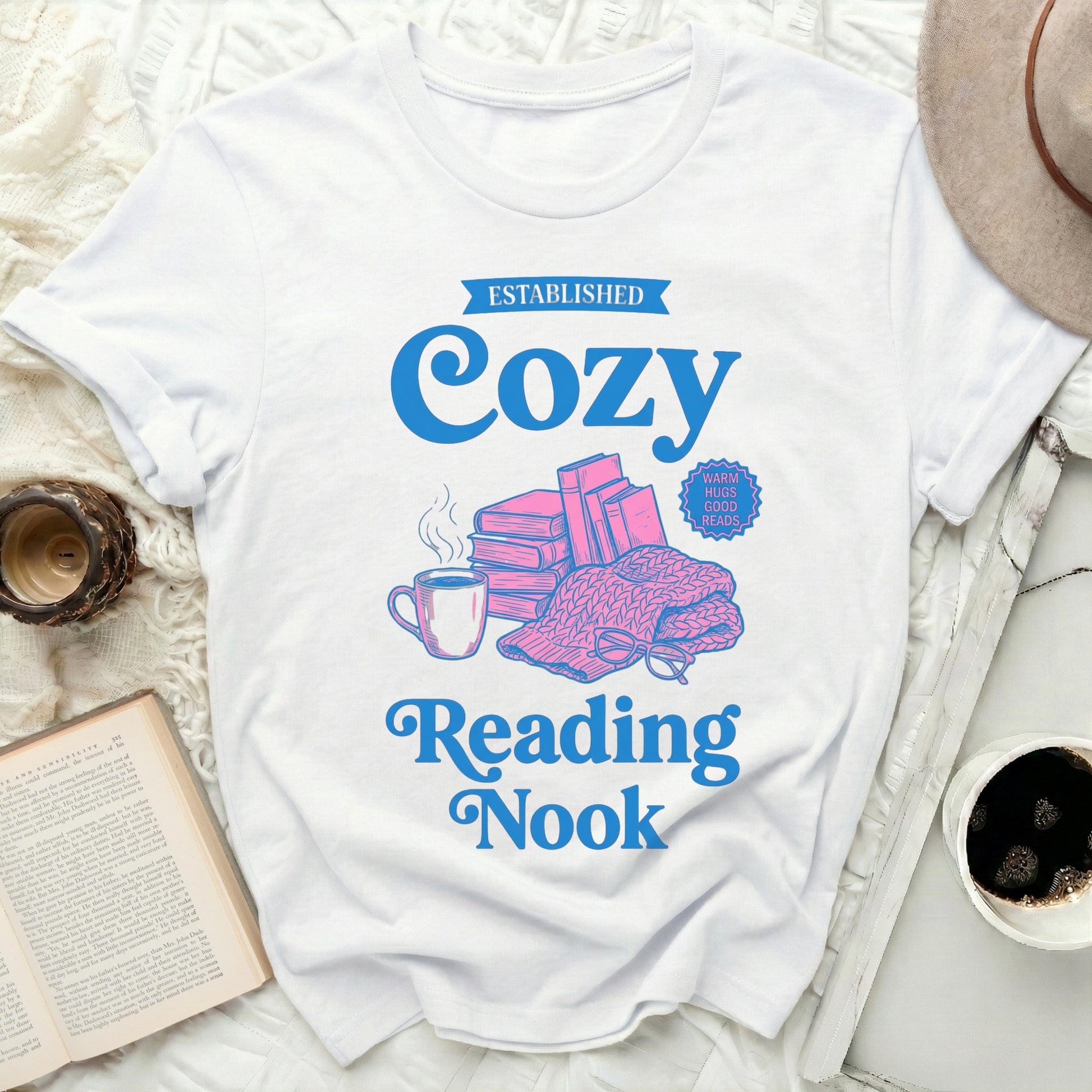 Established Cozy Reading Nook Warm Hugs Good Reads product type