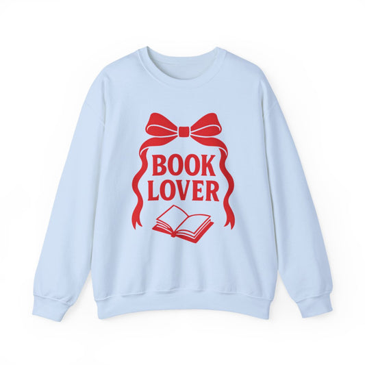 Book Lover Bow Design Sweatshirt