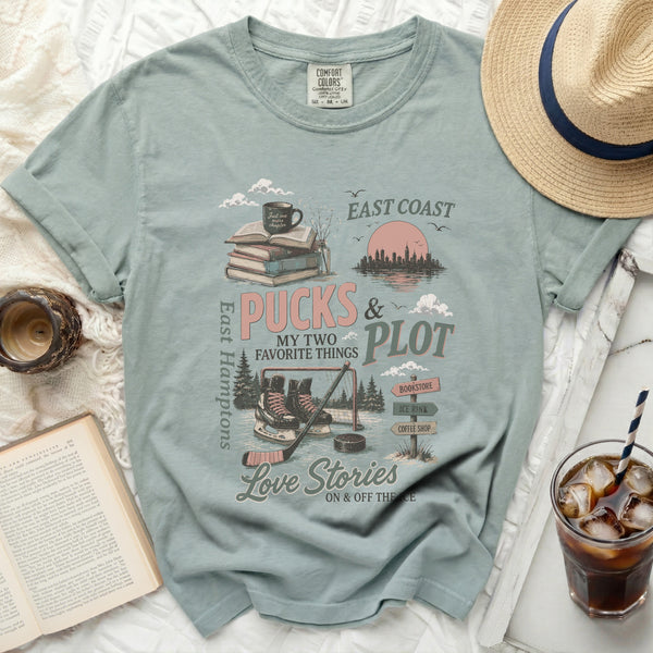 Pucks & Plot East Coast Tee in Bay