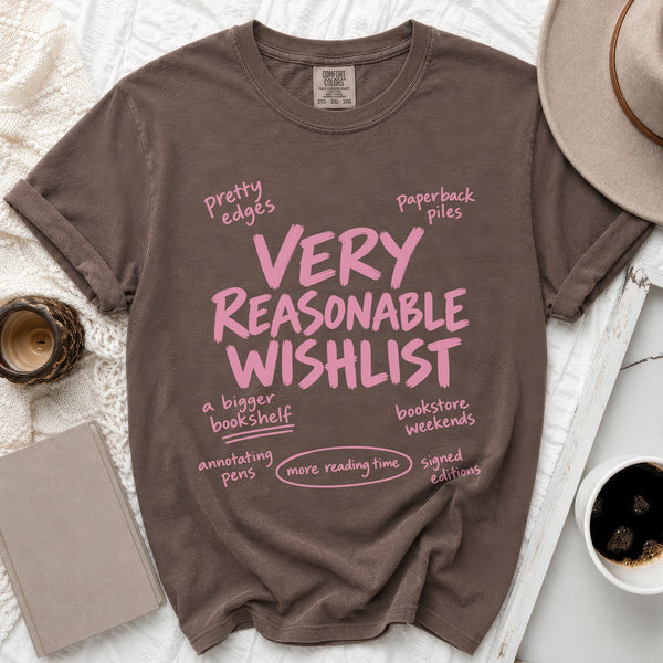 Reasonable Wishlist Graphic Tee in Espresso