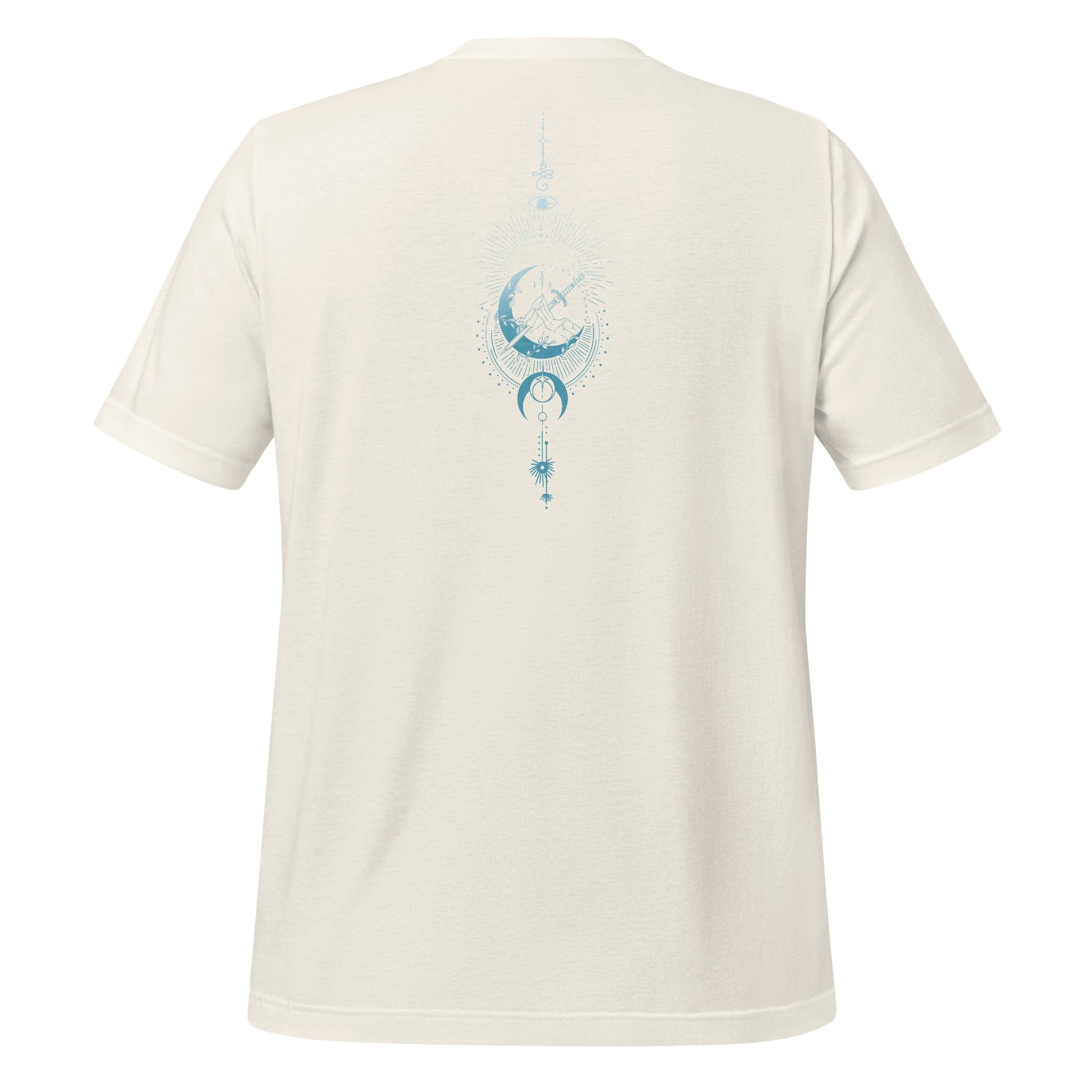Mystical Moon Sword Celestial Eye Spiritual Graphic T-shirt product type
Moon design
Celestial art
Spiritual print
Mystic imagery
Sword graphic
Fantasy design
Occult symbol
Ethereal style
Stars moon sun
Mythical figure
Deity print
Floral elements
Warrior imagery
Arcane magic
Eye symbol
Graphic tee
Aesthetic shirt
Unique design
Sacred art
Boho celestial