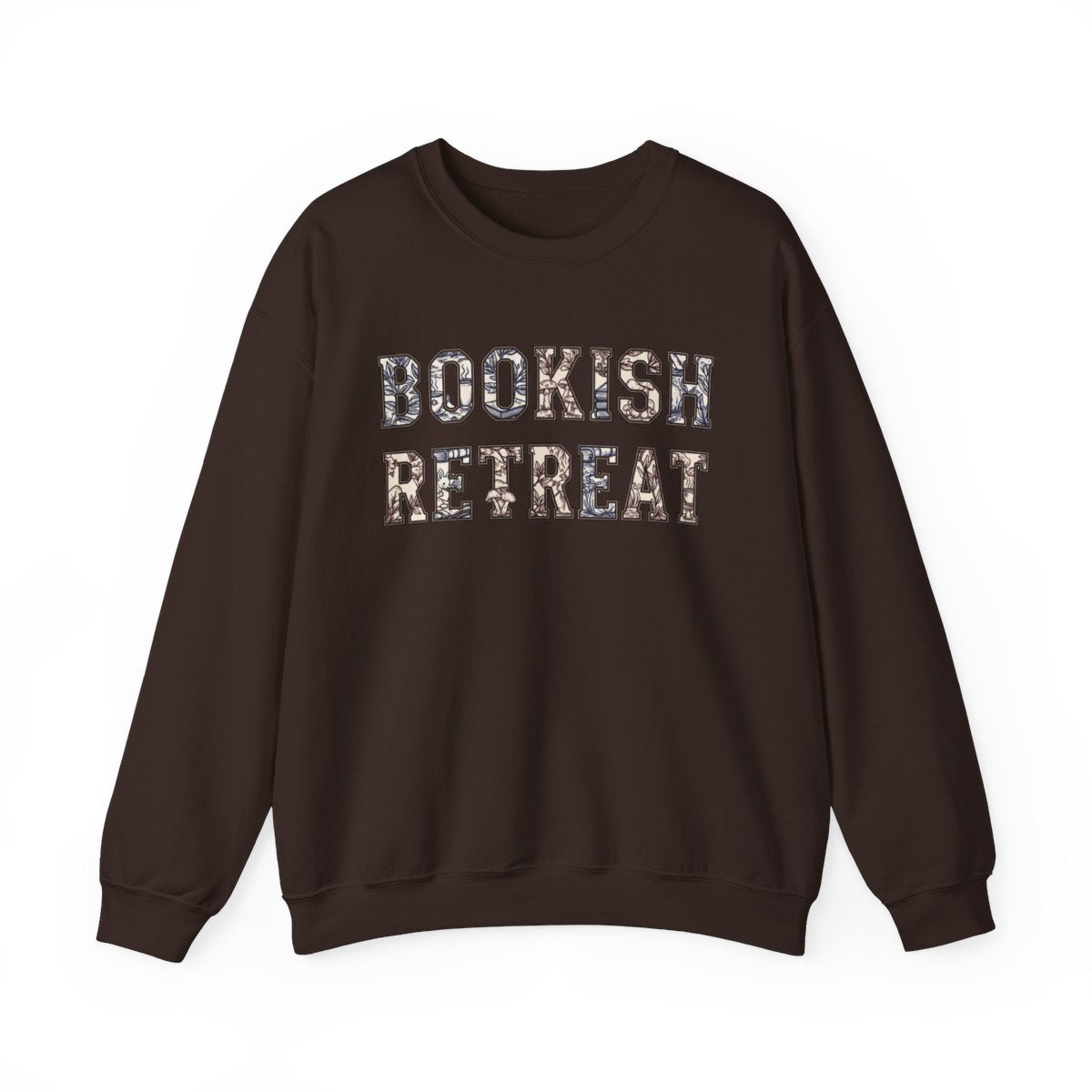 Cozy Bookish Retreat Printed Sweatshirt