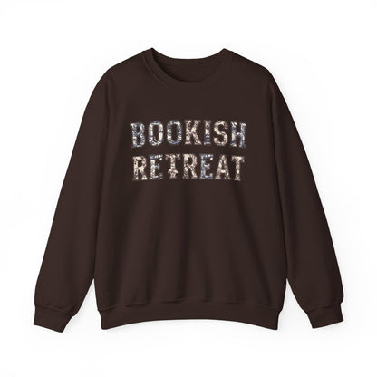 Cozy Bookish Retreat Printed Sweatshirt