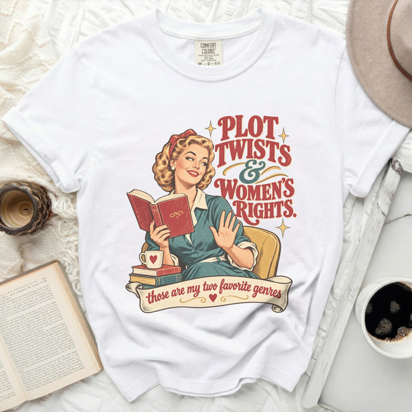 Plot Twists Tee in White