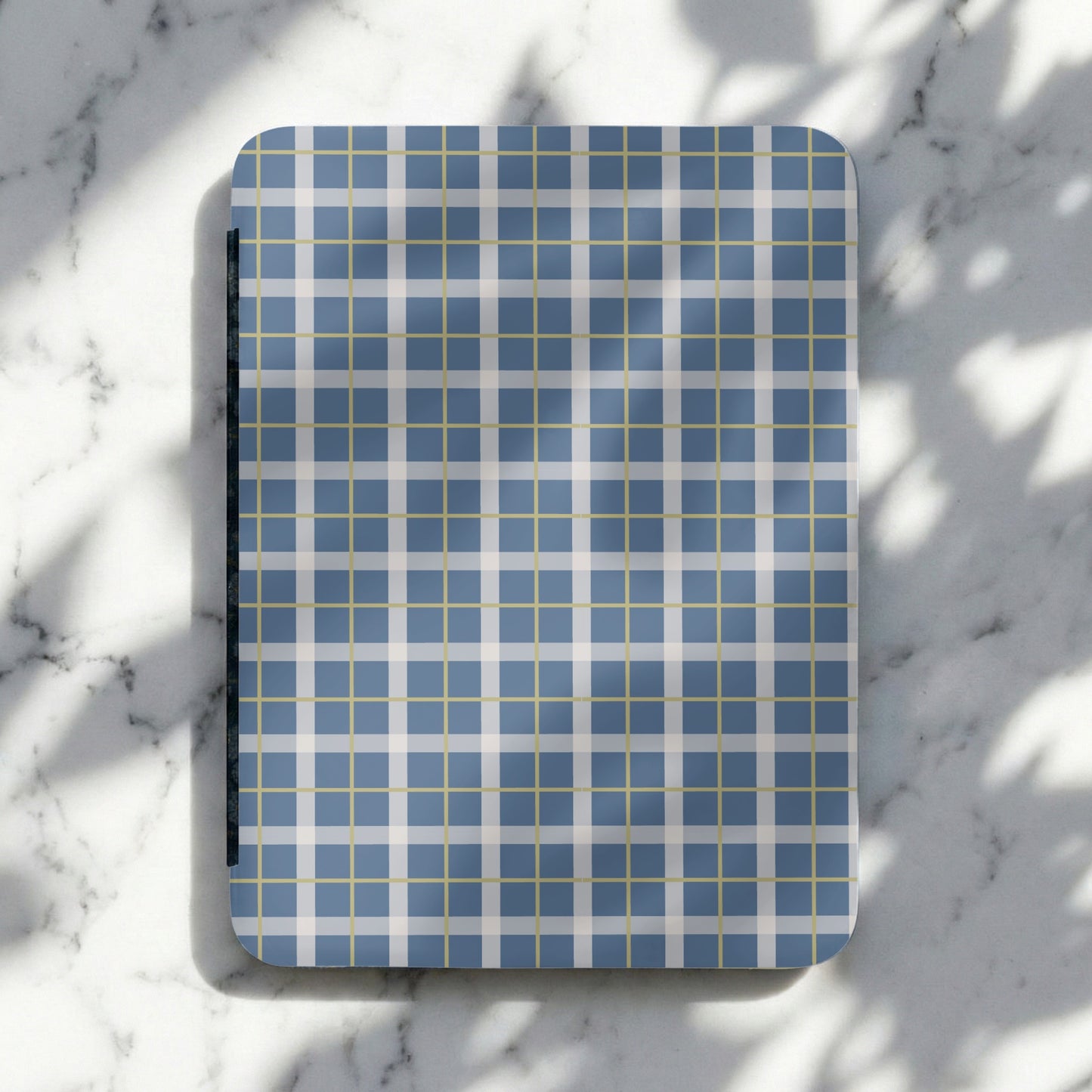 Blue Gray Checkered Pattern Customizable Product Type