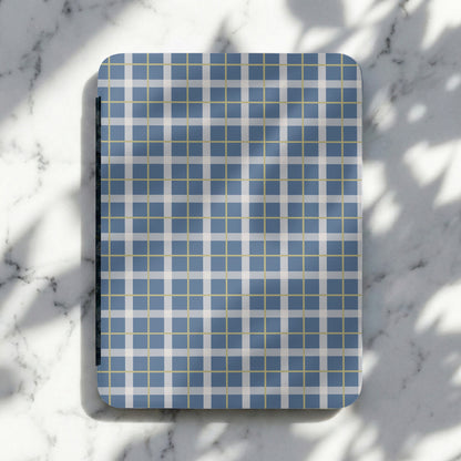 Blue Gray Checkered Pattern Customizable Product Type