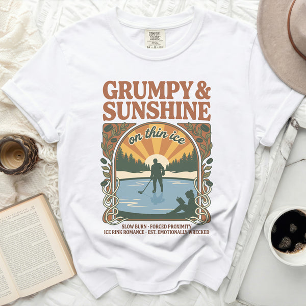 Grumpy & Sunshine Ice Rink Romance Tee in White