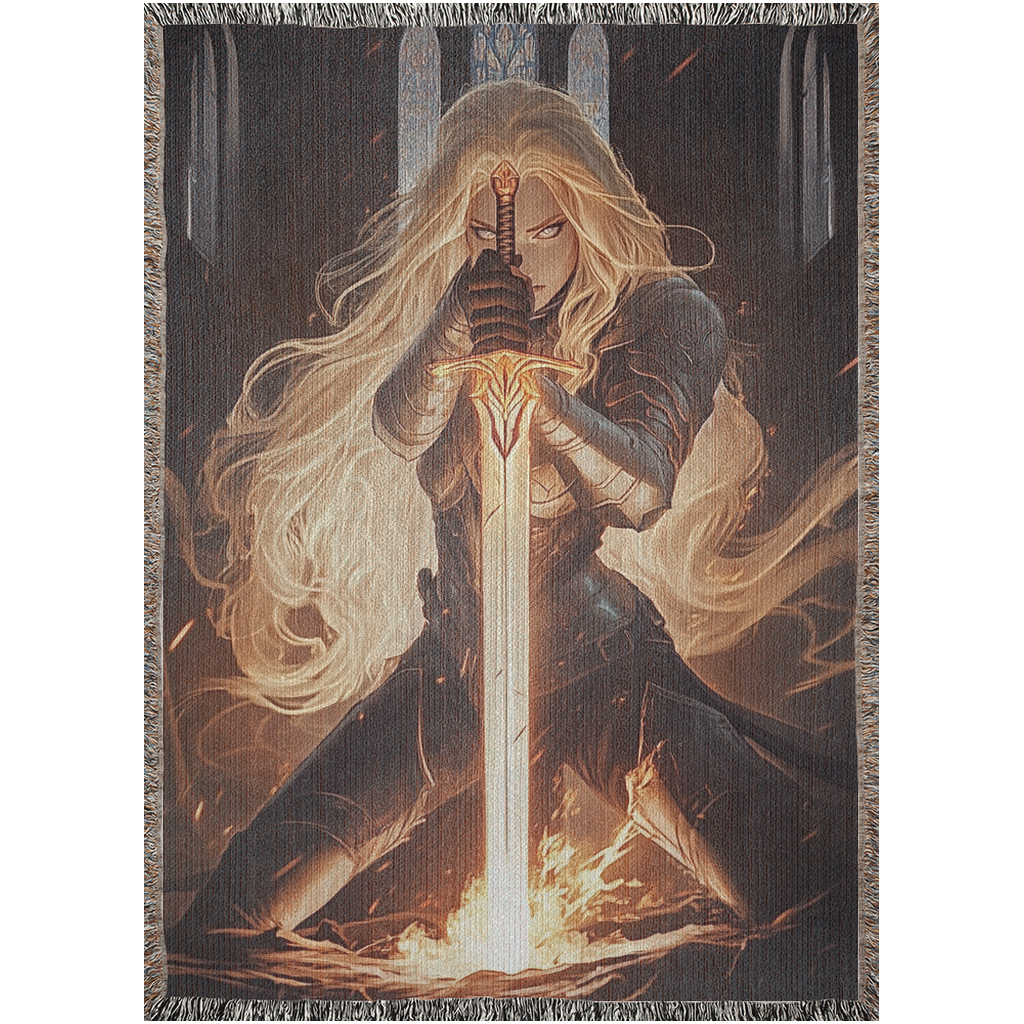 🔥 Aelin Galathynius Woven Tapestry Blanket | Throne of Glass & Bookish Gifts 🗡️