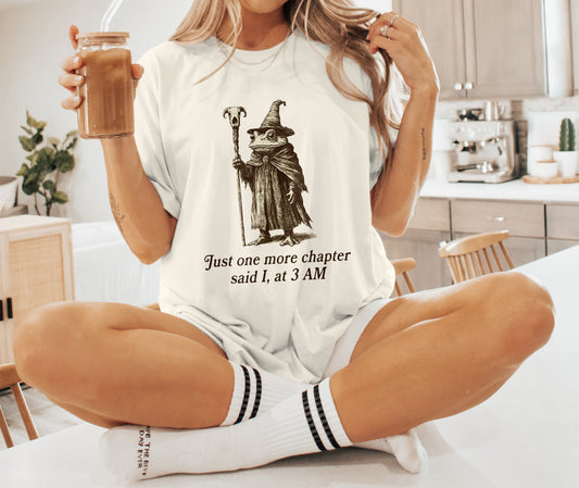 Just One More Chapter Frog Tee