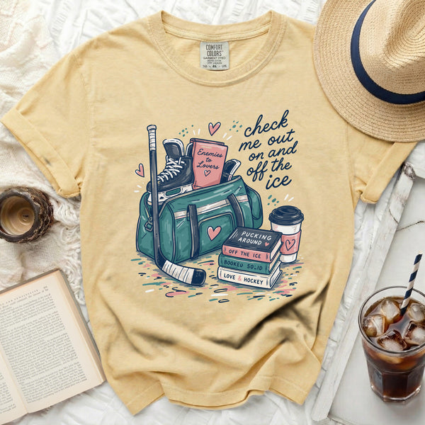 Hockey Romance Vibe Tee in Butter