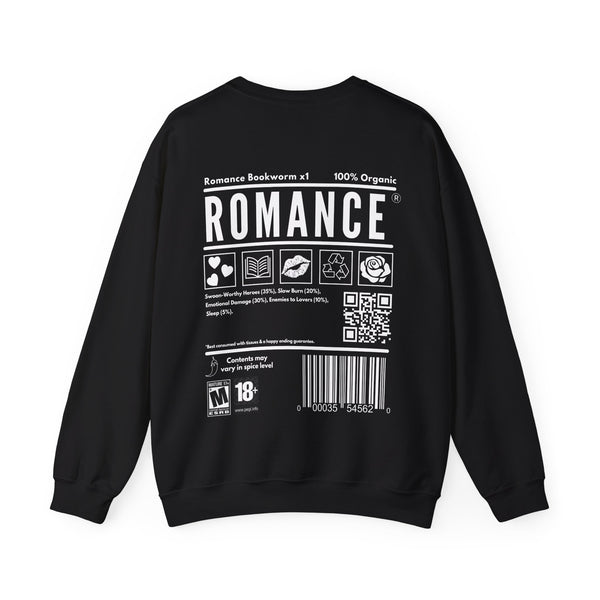 ROMANCE BOOKWORM Sweatshirt in Black