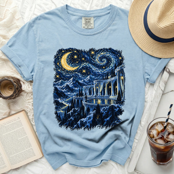 Moonstone Palace Tee in Chambray