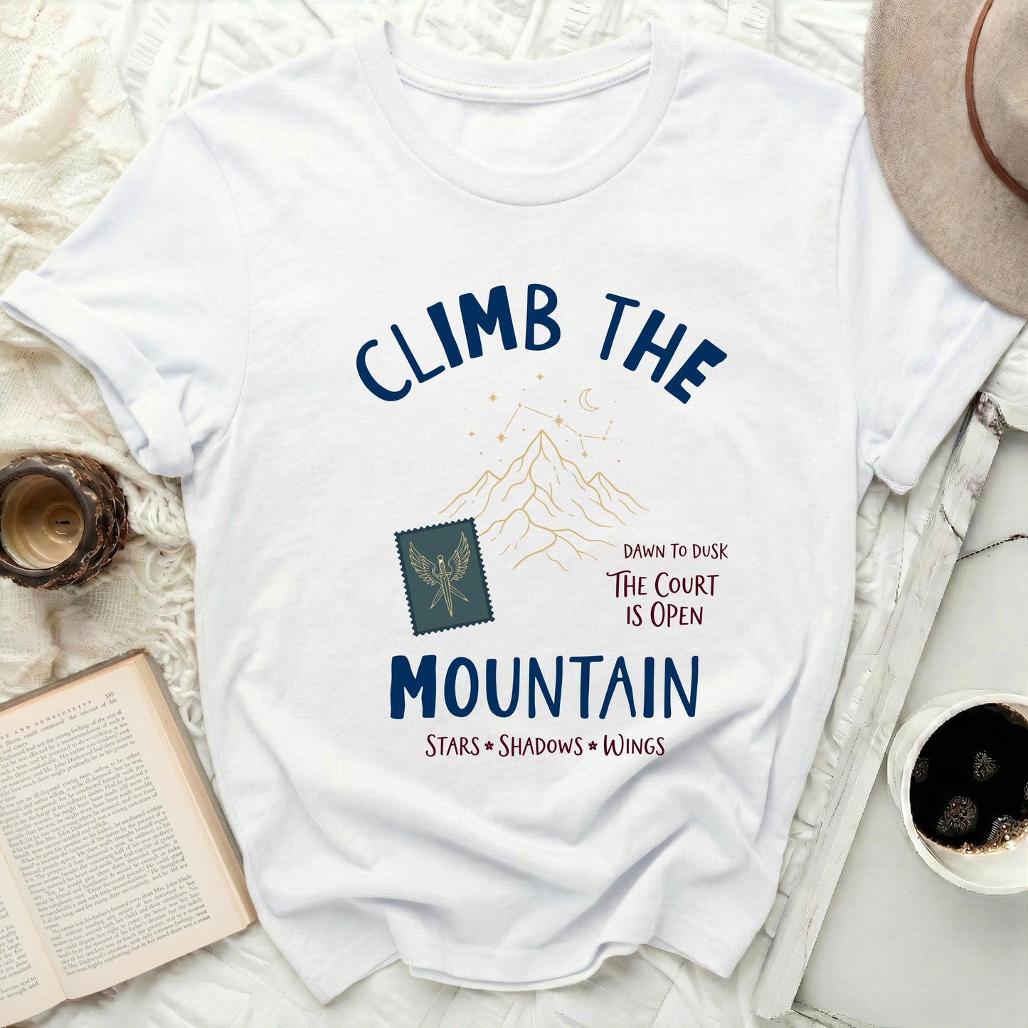 Climb The Mountain Dawn To Dusk Stars Shadows Wings product type