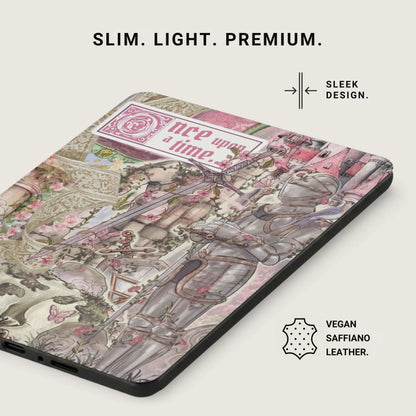 Case with "Once Upon a Time" illustration, knight, and castle design.