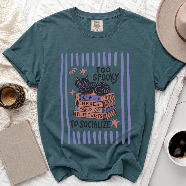 Too Spooky Tee in Blue Spruce