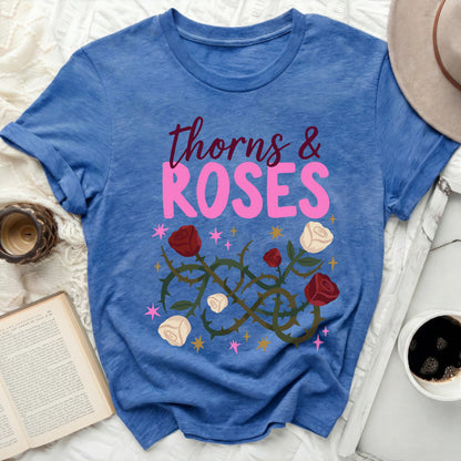 Romantic Thorns & Roses Blue Floral Graphic product type