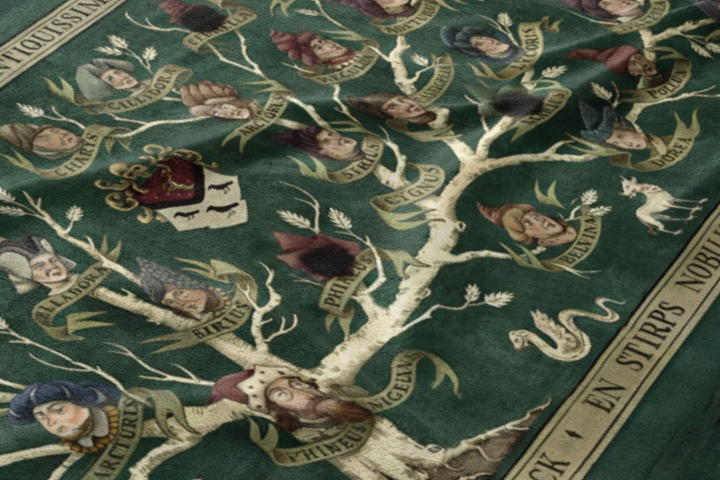 Artistic Family Tree Themed Tapestry for Wall Decor