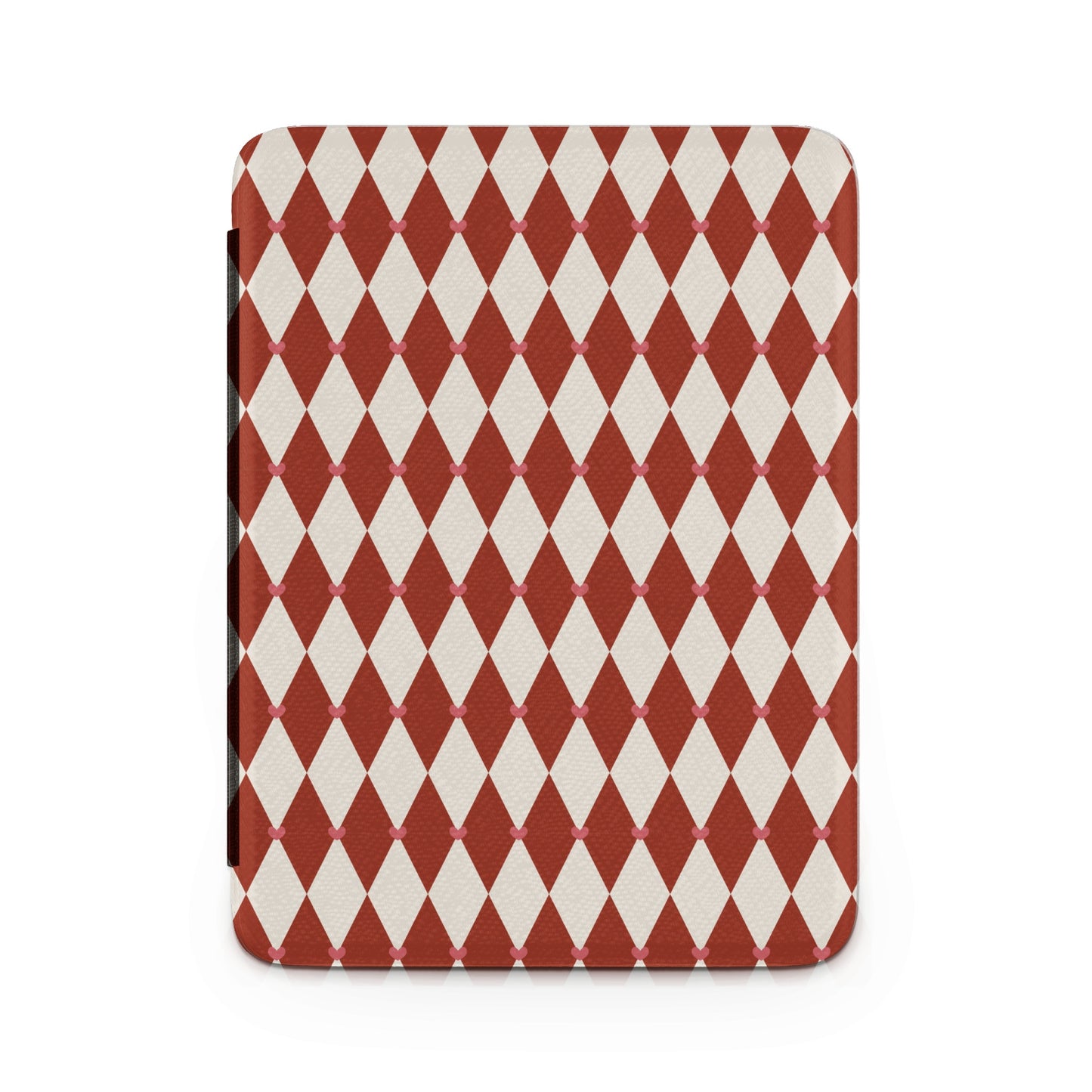 Red and White Diamond Pattern with Pink Dots Case
