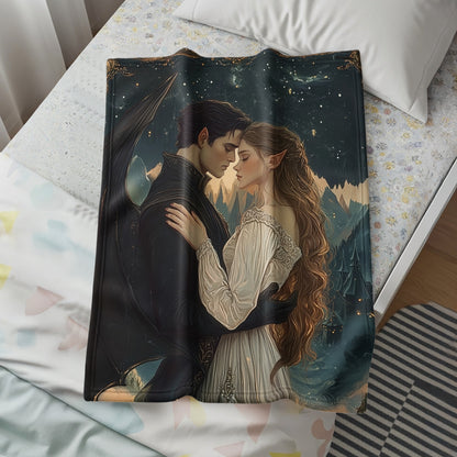 Romantic Fantasy Art Illustration Blanket Product