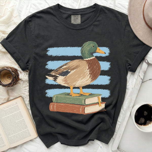 Scholar Mallard Tee in Black