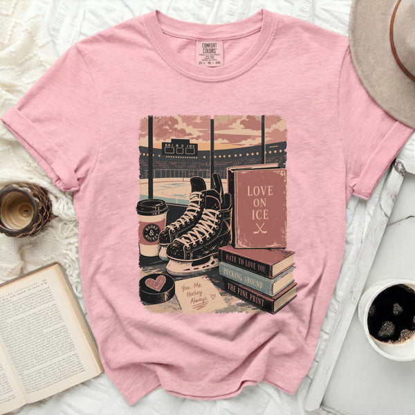 You. Me. Hockey. Always. Tee in Blossom